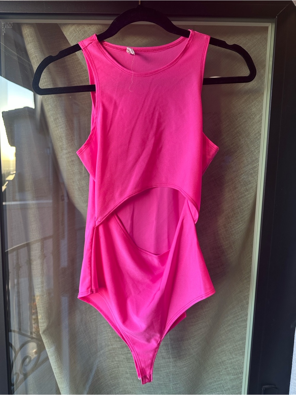Hot Pink One-Piece bodysuit